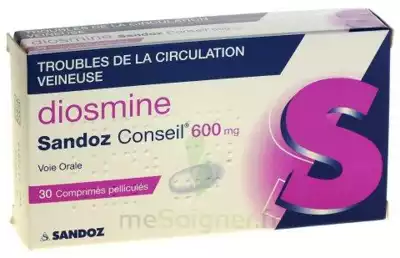 Diosmine Sandoz Conseil 600 Mg, Comprimé Pelliculé à ALES
