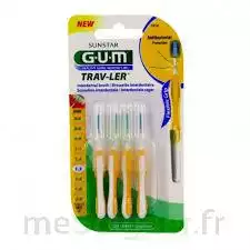Gum Trav - Ler, 1,3 Mm, Manche Jaune , Blister 4 à ALES