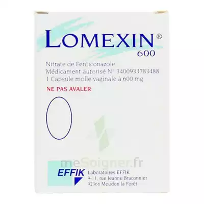 Lomexin 600 Mg Caps Molle Vaginale Plq/1 à ALES